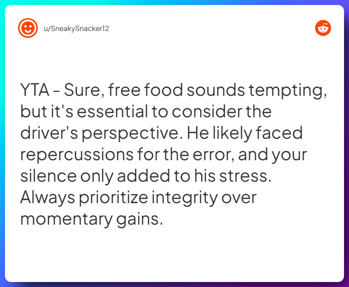 Comment from u/SneakySnacker12