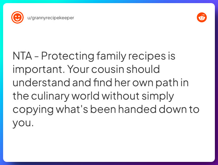 Comment from u/grannyrecipekeeper