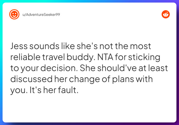 Comment from u/AdventureSeeker99