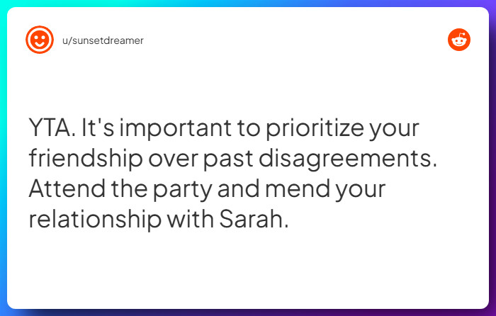 Comment from u/sunsetdreamer