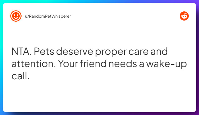 Comment from u/RandomPetWhisperer