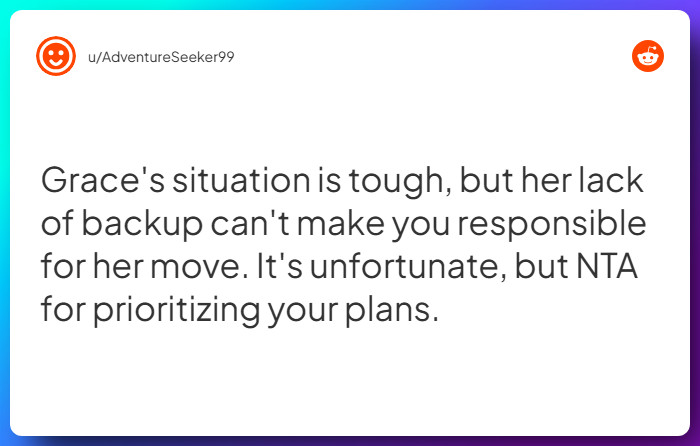 Comment from u/AdventureSeeker99