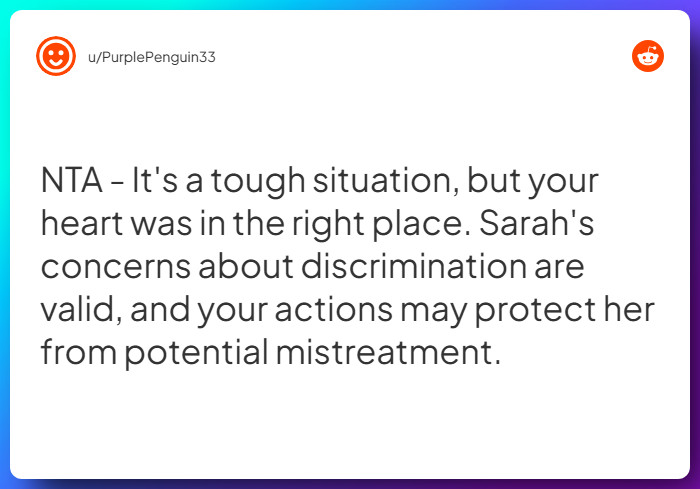 Comment from u/PurplePenguin33