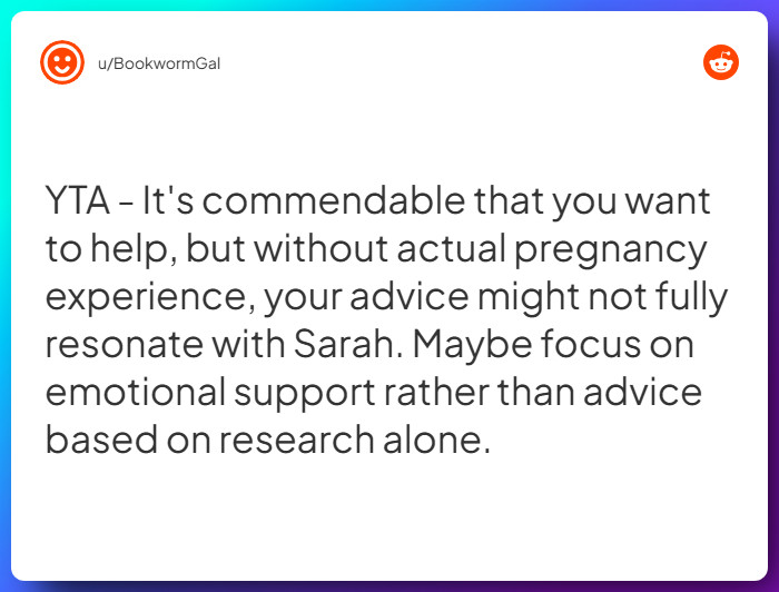 Comment from u/BookwormGal