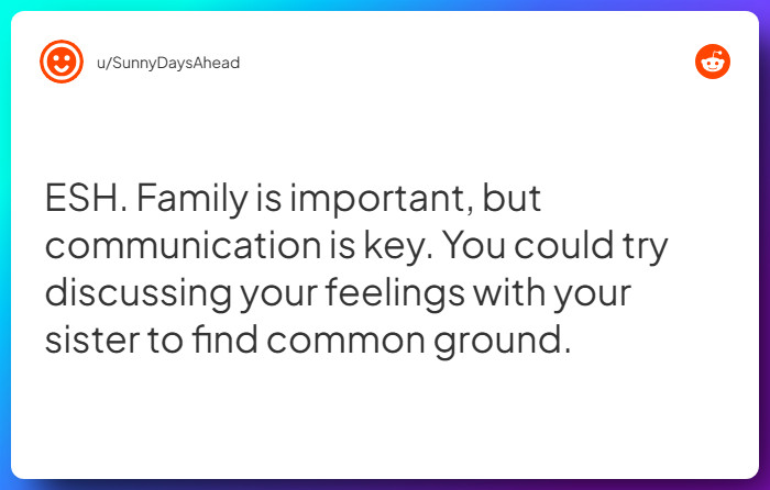 Comment from u/SunnyDaysAhead