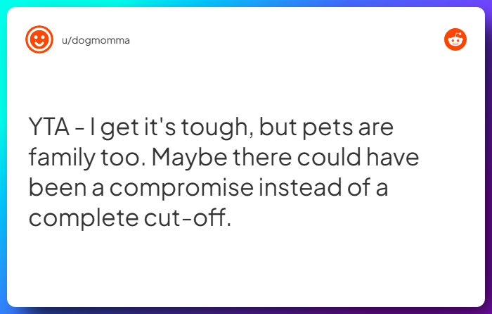 Comment from u/dogmomma