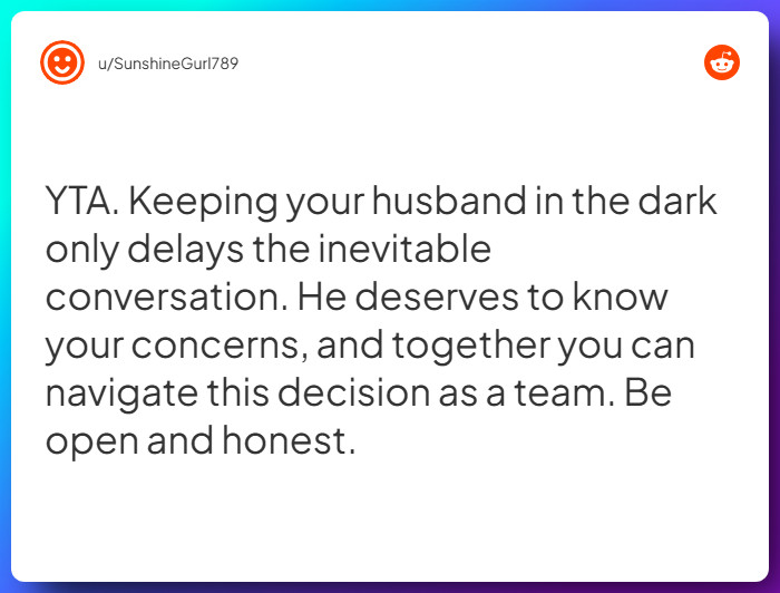 Comment from u/SunshineGurl789