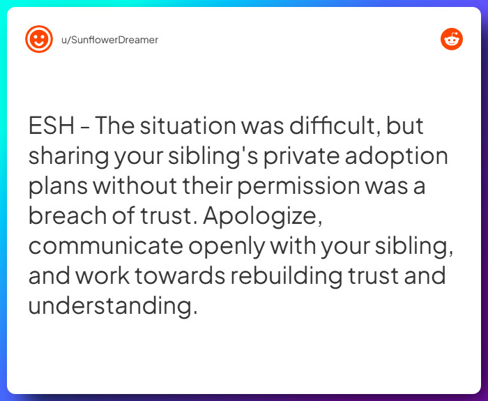 Comment from u/SunflowerDreamer