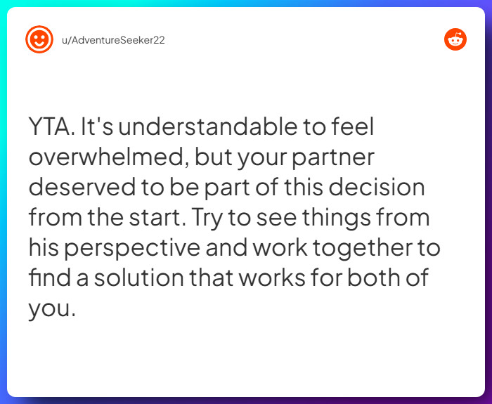 Comment from u/AdventureSeeker22