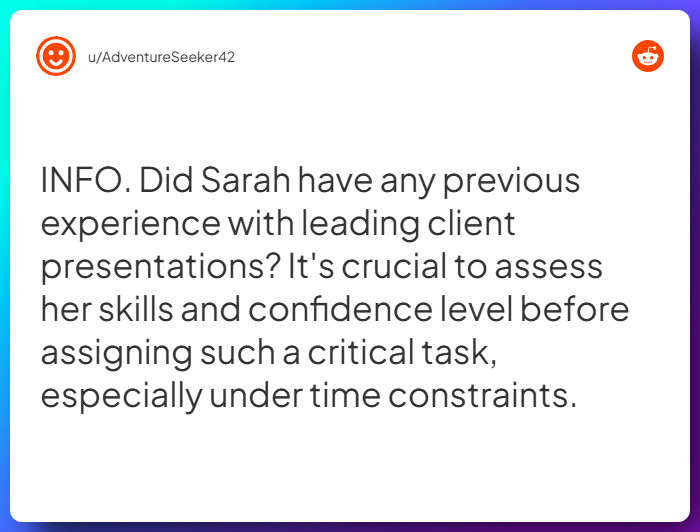 Comment from u/AdventureSeeker42