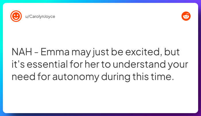 Comment from u/CarolynJoyce