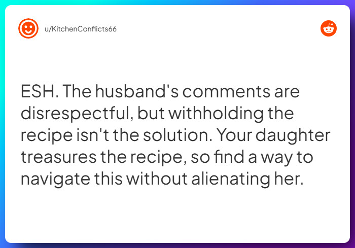 Comment from u/KitchenConflicts66