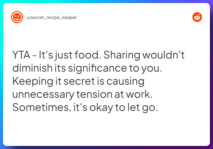 Comment from u/secret_recipe_keeper