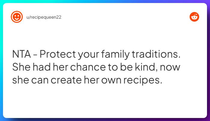 Comment from u/recipequeen22