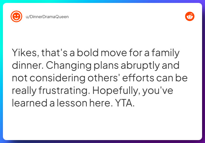 Comment from u/DinnerDramaQueen