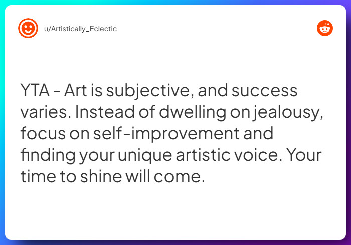 Comment from u/Artistically_Eclectic