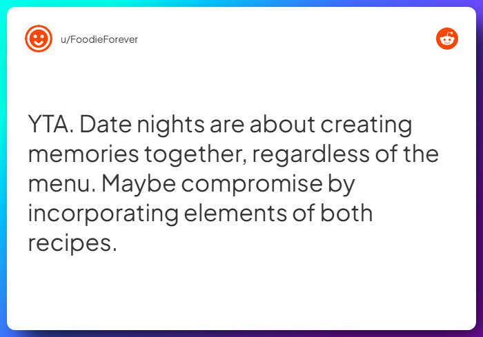 Comment from u/FoodieForever