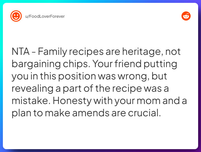 Comment from u/FoodLoverForever