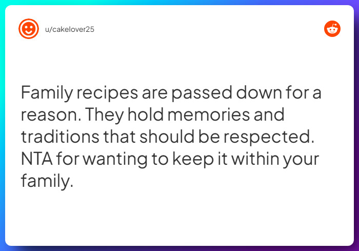 Comment from u/cakelover25