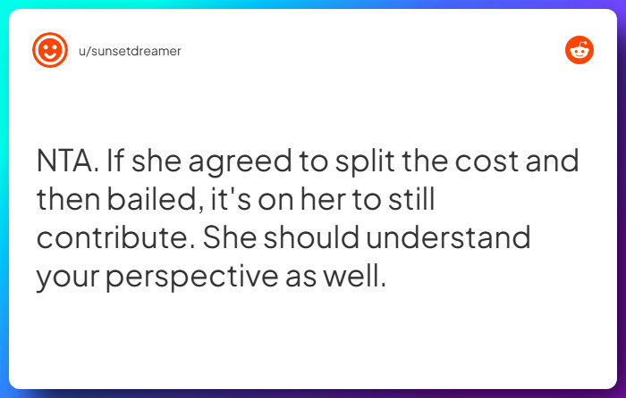 Comment from u/sunsetdreamer
