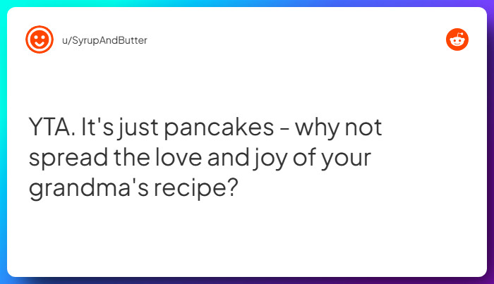 Comment from u/SyrupAndButter