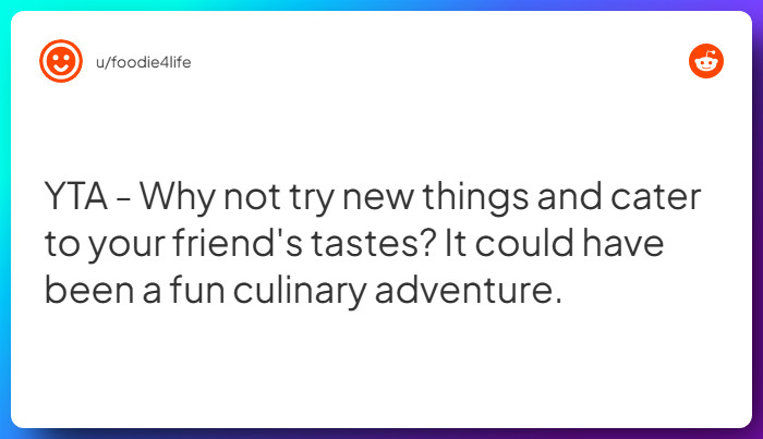 Comment from u/foodie4life