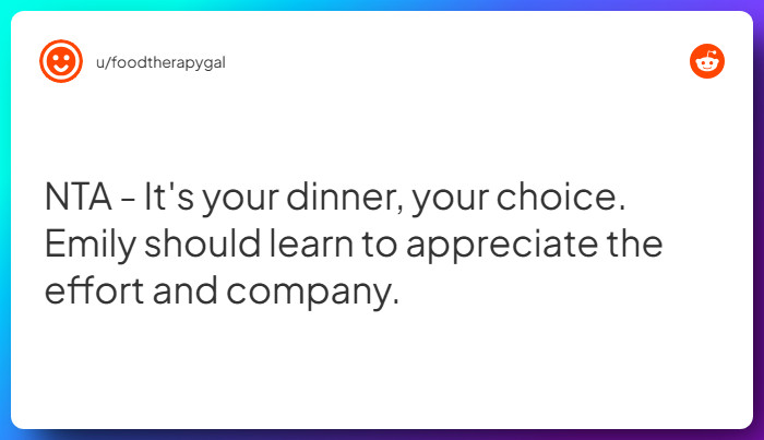 Comment from u/foodtherapygal