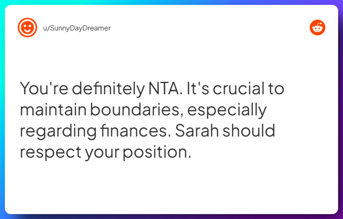 Comment from u/SunnyDayDreamer