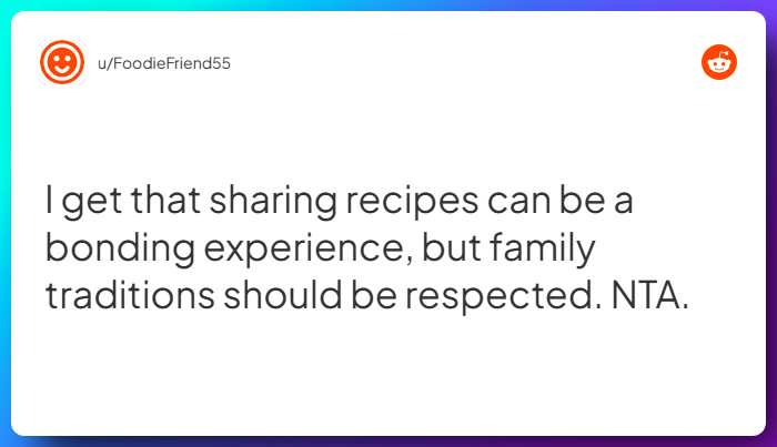 Comment from u/FoodieFriend55