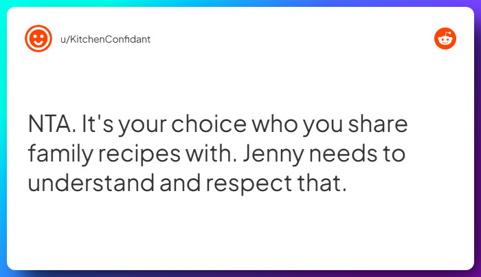 Comment from u/KitchenConfidant