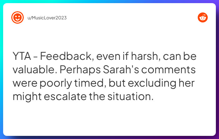 Comment from u/MusicLover2023