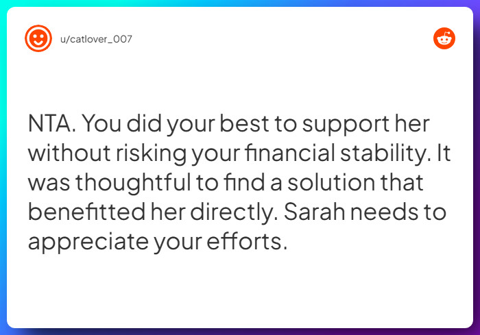 Comment from u/catlover_007