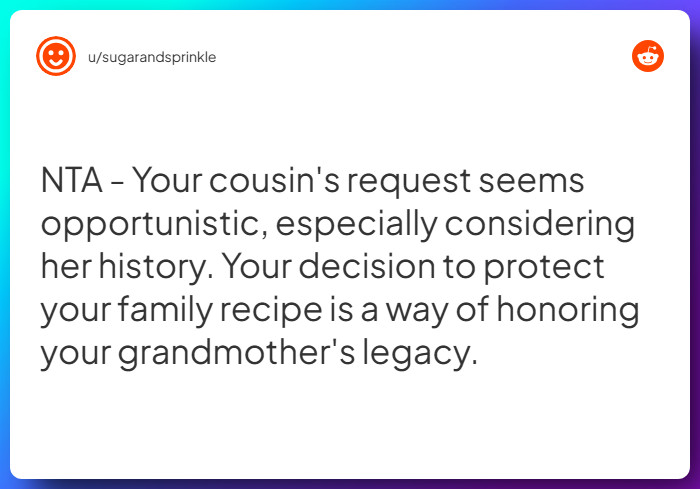 Comment from u/sugarandsprinkle