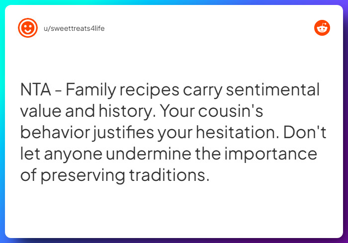 Comment from u/sweettreats4life