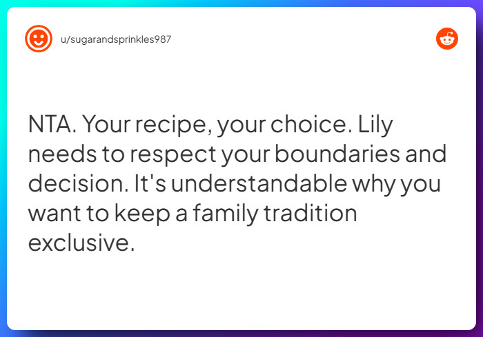Comment from u/sugarandsprinkles987
