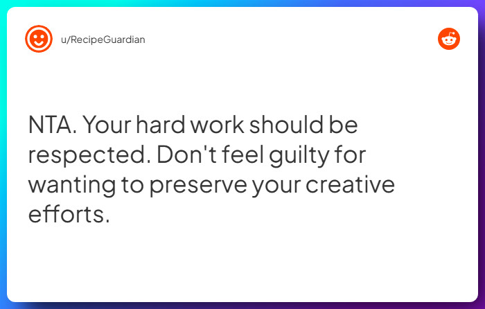 Comment from u/RecipeGuardian