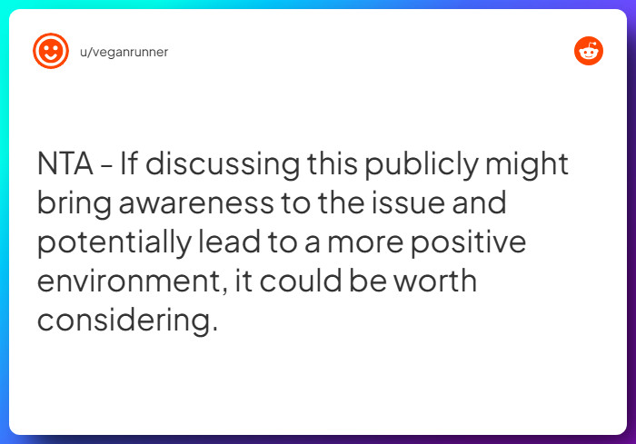 Comment from u/veganrunner