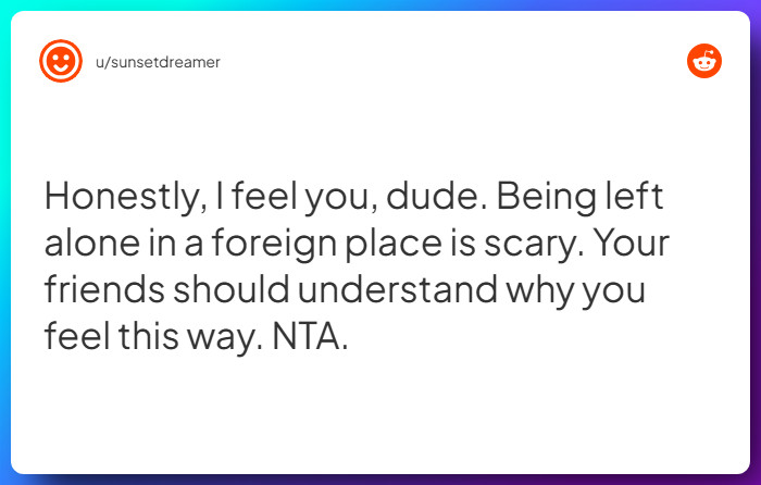 Comment from u/sunsetdreamer