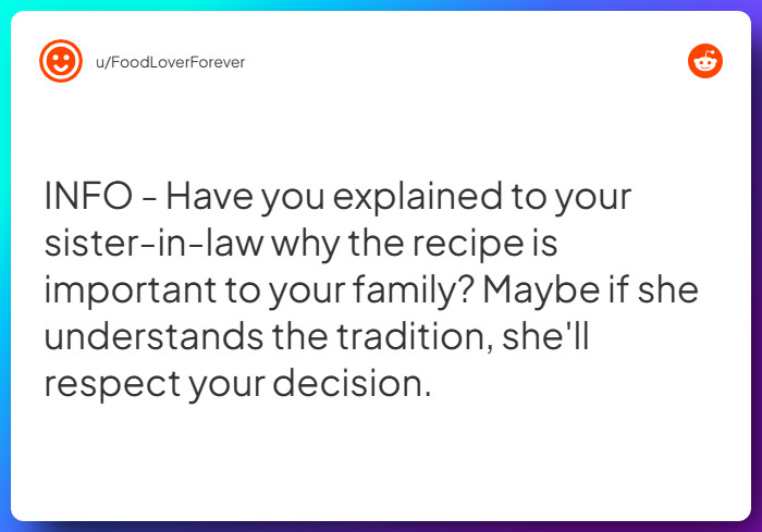 Comment from u/FoodLoverForever