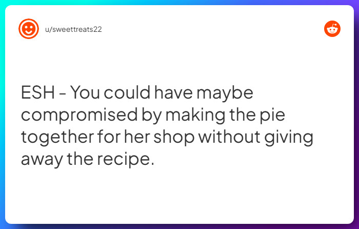Comment from u/sweettreats22