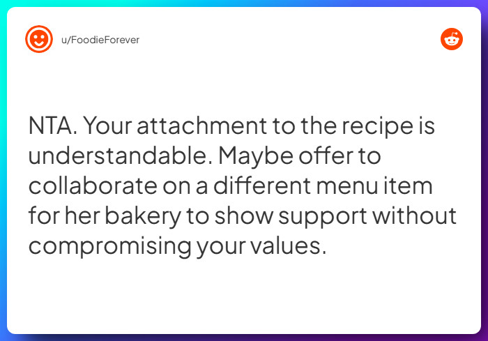 Comment from u/FoodieForever