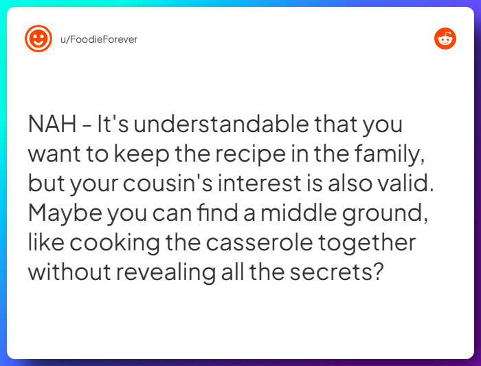Comment from u/FoodieForever