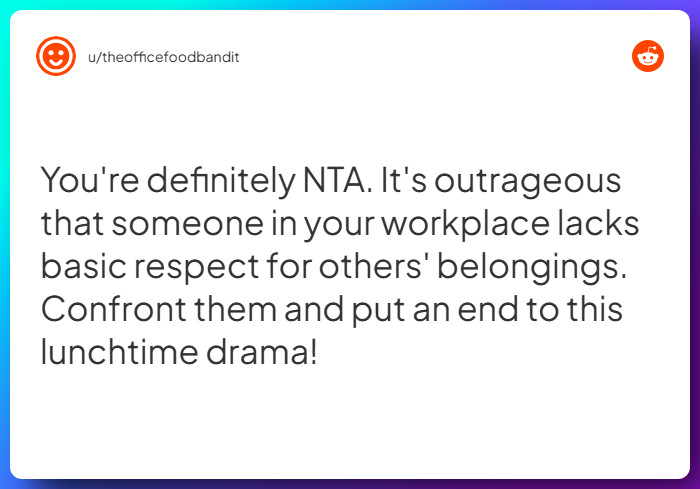 Comment from u/theofficefoodbandit