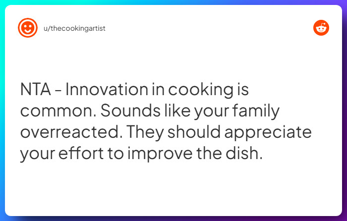 Comment from u/thecookingartist