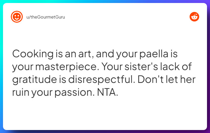 Comment from u/theGourmetGuru