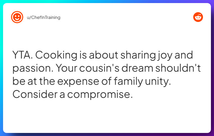 Comment from u/ChefInTraining