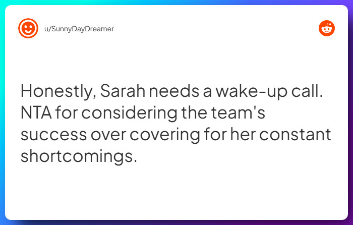 Comment from u/SunnyDayDreamer