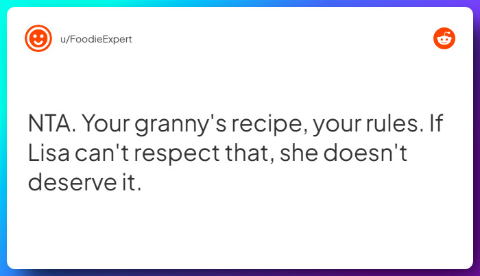 Comment from u/FoodieExpert