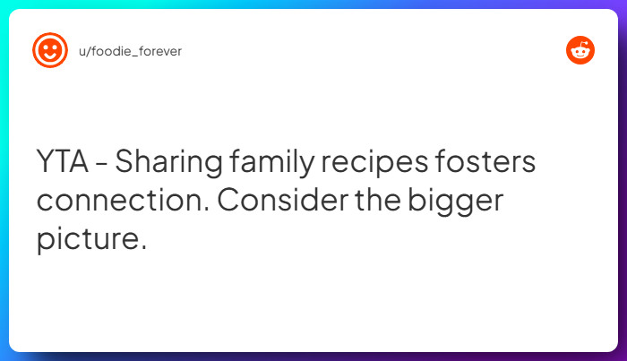 Comment from u/foodie_forever