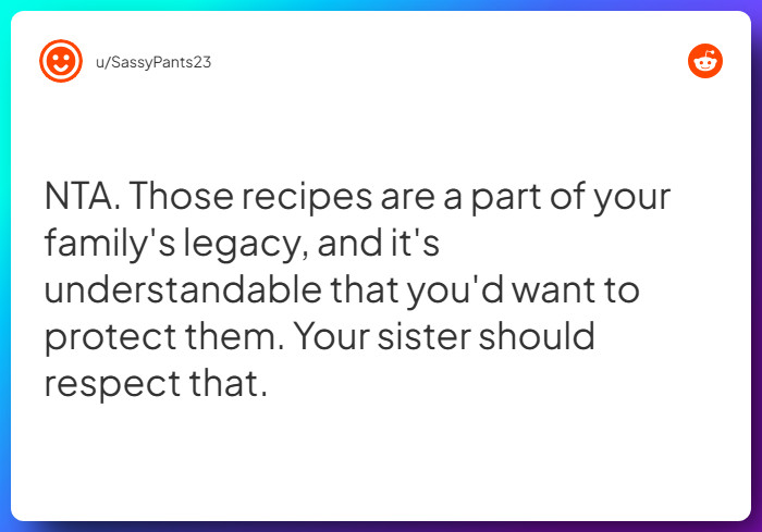 Comment from u/SassyPants23